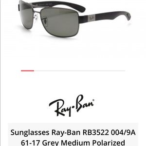 Ray-Ban RB3522 Grey Medium Polarized